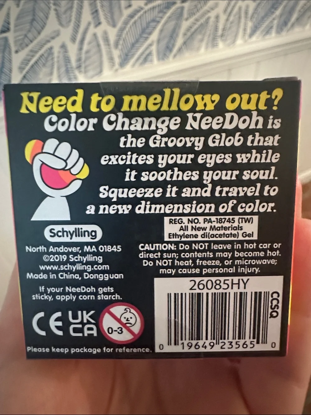 Schylling NeeDoh Color Change Ball - Yellow